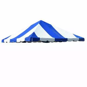 Replacement West Coast Frame Tent Top 20x20 Blue PVC Canopy Event Party Gazebo - Picture 1 of 4