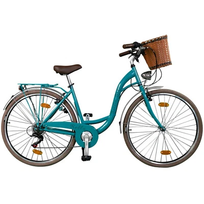 BERLIN BIKE Bella - City Bike 28"X1.75" mit 6-Gang Shimano  - Türkis - Bild 1 von 4