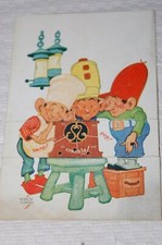 VINTAGE 1933 TRADE CARD KELLOGG'S RICE KRISPIES FOLD YOURSELF LOTS OF PICTURES