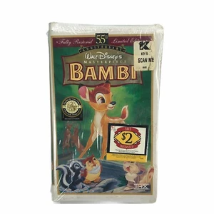 Disney Bambi Movie VHS Tape 55th Anniversary Children Deer Thumper New Sealed - Picture 1 of 2