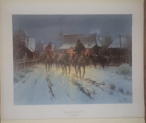 G. Harvey "TRADING AT THE GERAL STORE" 1082/1250 Signed and numbered Print COA - Picture 1 of 5