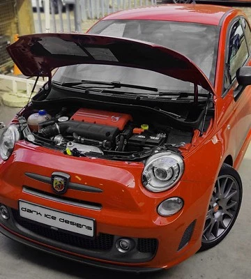 Motorhaube Motorhaube Gas Strut Lifter Kit Fiat 500 595 Competizione 2007 + ABARTH - Bild 1 von 2