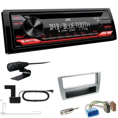 JVC KD-DB622BT DAB inkl Antenne Bluetooth für Honda Civic VII 2001-2003 silber - Bild 1 von 4