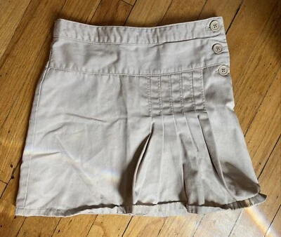 GAP Niñas Talla 7 Caqui Tostado Uniforme Escolar Falda Con Cintura Ajustable Foto 1 de 2