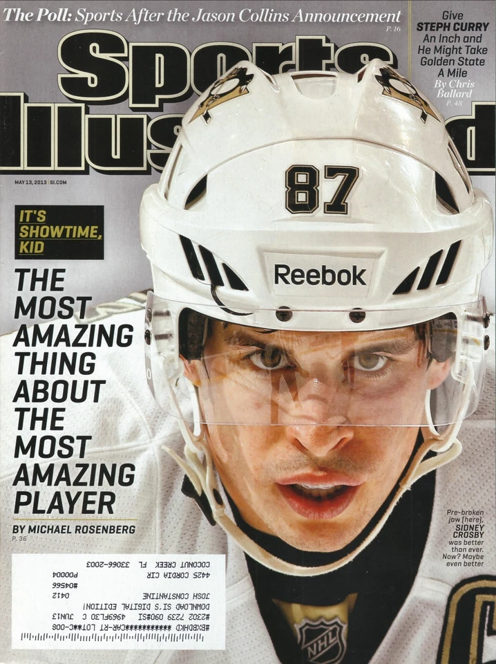 2013 Sports иллюстрированный журнал Сидни Кросби Pittsburgh Penguins - Изображение 1 из 1