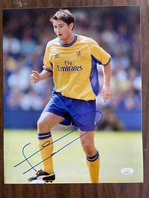 Foto firmada autografiada por Frank Lampard del Chelsea FC 11x14 certificado de autenticidad JSA #3 Foto 1 de 2