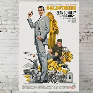 Goldfinger movie poster James Bond Sean Connery poster 11x17" Poster Gift