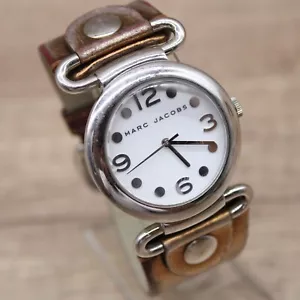 Marc Jacobs Watch Womens Silver Tone Stainless Steel Classic White Round Dial - Picture 1 of 8