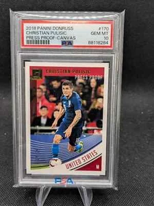 2018-19 Panini Donruss - Christian Pulisic /25 Canvas #170 PSA 10 - Bild 1 von 1