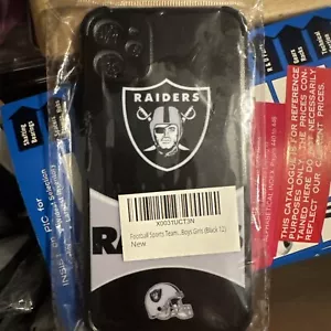 NFL RAIDERS ARTWORK SOFT GEL CASE FOR APPLE iPHONE 12 PHONES - Picture 1 of 3