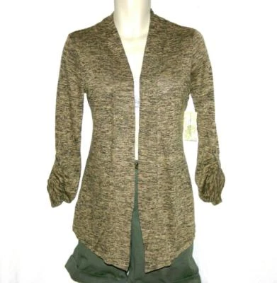 Cárdigan suéter para mujer Debbie Morgan camel manga larga abierto pequeño XL PXL NUEVO CON ETIQUETAS Foto 1 de 2