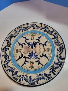 Expressions Hand Painted 10.5" Decorative Dinner Plate - Picture 1 of 4
