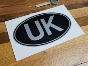 UK ID Plate Classic Car Sticker 5" British Nationality United Kingdom Travel - Picture 1 of 1