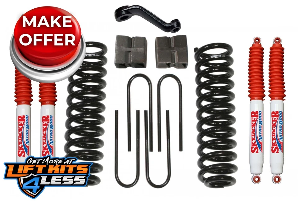 Kit de elevación Skyjacker 174EBK-N 5" con amortiguadores nitro para Ford Bronco 66-1977 4x4 Foto 1 de 2