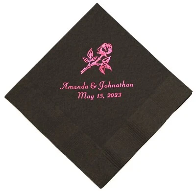 500 personalized cocktail napkins graduation wedding baby shower birthday party - Image 1 of 4