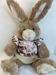Build A Bear 18” Bunny Rabbit Brown BABW Plush Stuffed Animal Toy Bendable Ears - Picture 1 of 12