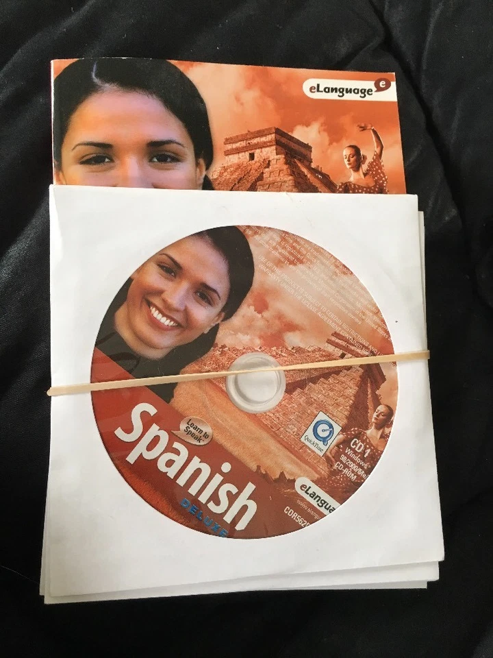 eLanguage Learn to Speak SPANISH Deluxe 5 CD-ROM for Windows - NEW - Image 1 of 3