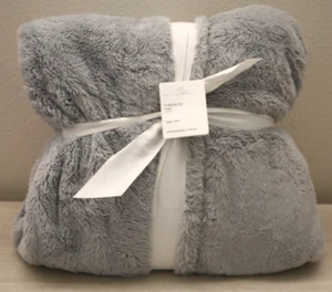 Pottery Barn Women's Sz Small Gray Fireside Hooded Robe $100 - Picture 1 of 5