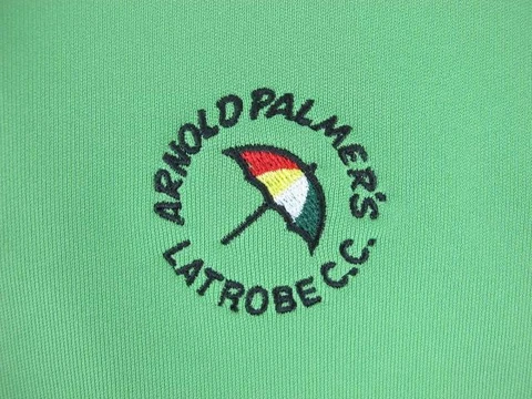 Arnold Palmer Latrobe Country Club UNDER ARMOUR Mens L Golfing UA Polo Shirt Cover