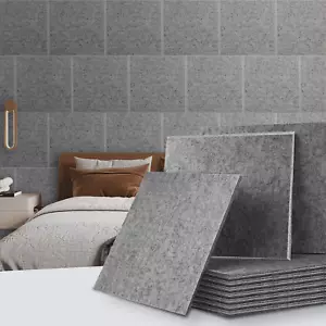 12x Self-adhesive Acoustic Wall Panel Tiles Studio Sound Proofing Insulation Pad - Picture 1 of 14
