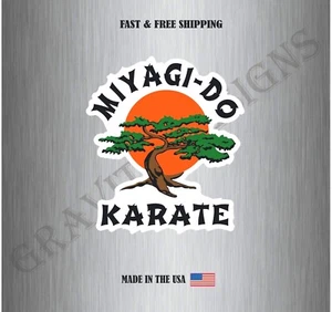 MIYAGI-DO KARATE 4M VINYL DECAL STICKER US MADE CAR TRUCK BUMPER WINDOW DURABLE - Picture 1 of 2