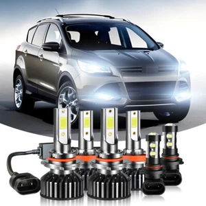Kit combinado de faros antiniebla altos/bajos blancos para Ford Escape 2013-2016 LED - Imagen 1 de 21