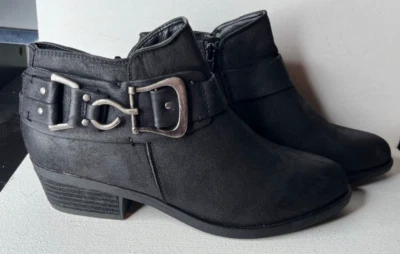 Carlos By Carlos Santana/boots  **Mystify** Black Suede Womens Booties Size 8M - Image 1 of 4