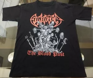 Vtg Sinister The Blood Past Cotton Black T Shirt For Men All Size AG174 - Picture 1 of 3