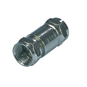 F Type Screw Connector Male Coupler Gender Changer Adapter Cable Joiner Plug - Picture 1 of 12