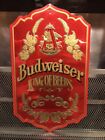 Budweiser Beer Ab ~ Vintage 70S 80S ~ King Of Beers Advertising Tacker Sign
