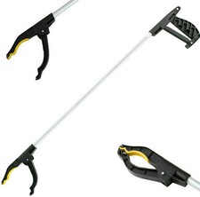 4 x LONG REACH GRABBER REACHER LITTER PICKER HELPING HAND HELD PICK UP TOOL 82CM