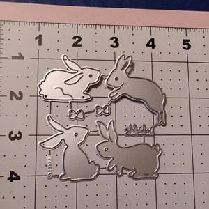 Universal metal die cut tool Easter Basket Bunny Rabbit chocolate bow egg hunt - Picture 1 of 4