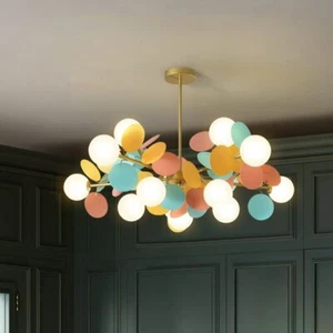 Modern cartoon Glass chandelier ceiling Pendant living room hanging lamp kids - Picture 1 of 16