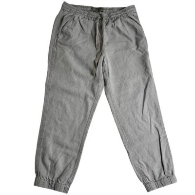 J. Pantalones de chándal Crew Point Sur para mujer 4 informales mezcla de lino gris G4611 Foto 1 de 4