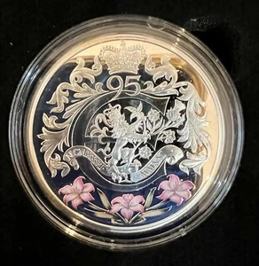 2021 5 Pounds Trikot Silber PP QE II 95. Geburtstag Gedenkmünze - Bild 1 von 3