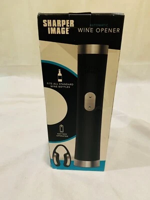 NIB Sharper Image Automatic Wine Opener Battery Operated w/Foil Cutter Included - Image 1 of 4