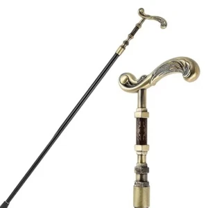 Golden Walking Stick, Luxury Fashion Walking Cane for Men - 90 cm - Picture 1 of 5