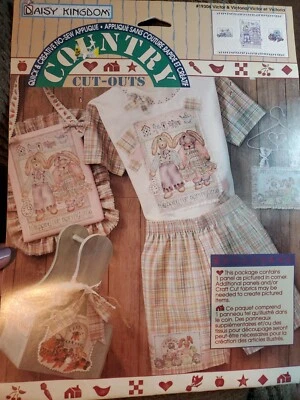 Kit de recortes de tela Daisy Kingdom No Sew Victor Victoria conejos conejos Foto 1 de 3