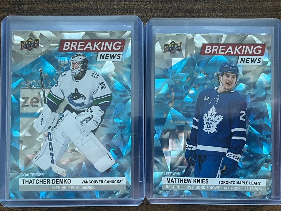 2024-25 Upper Deck HOCKEY BREAKING NEWS (COMPLETE YOUR SETS) Lower Pricing - Image 1 of 1