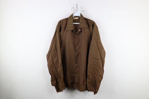 Giacca Coach Vintage Anni 70 Uomo Grande Traforato Bowling Verde State University USA