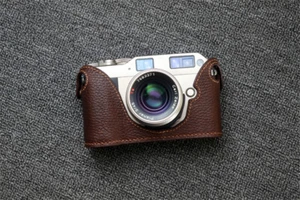 Genuine Leather Half Case Camera Handmade Protective Cover for Contax G1 - Picture 1 of 11