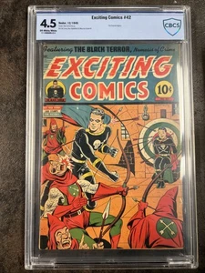 Spannende Comics #42 (Nedor Publications, 1945) sehr guter Zustand + 4,5 - cremefarbene/weiße Seiten - Bild 1 von 2