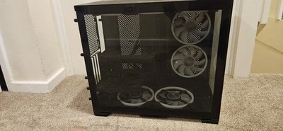 Lian Li O11 Dynamic Mini PC Case Black with 3x120mm And 4x140 RGB cooling Fans - Image 1 of 4