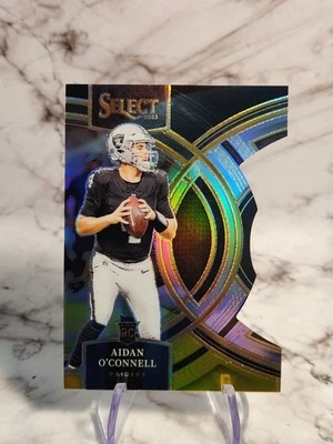 2023 Select - Premier Level - Aidan O'Connell (RC) #163 Black & Gold Prizm - Image 1 of 4