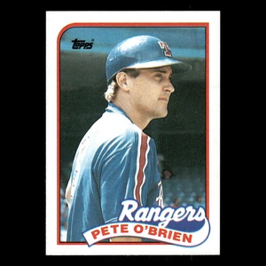 Tarjeta de béisbol Pete OBrien #629 1989 Topps Texas Rangers MLB - Imagen 1 de 3