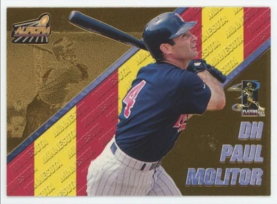 1998 Pacific Aurora Pennant Fever Paul Molitor Twins #4 C18 - Image 1 of 2