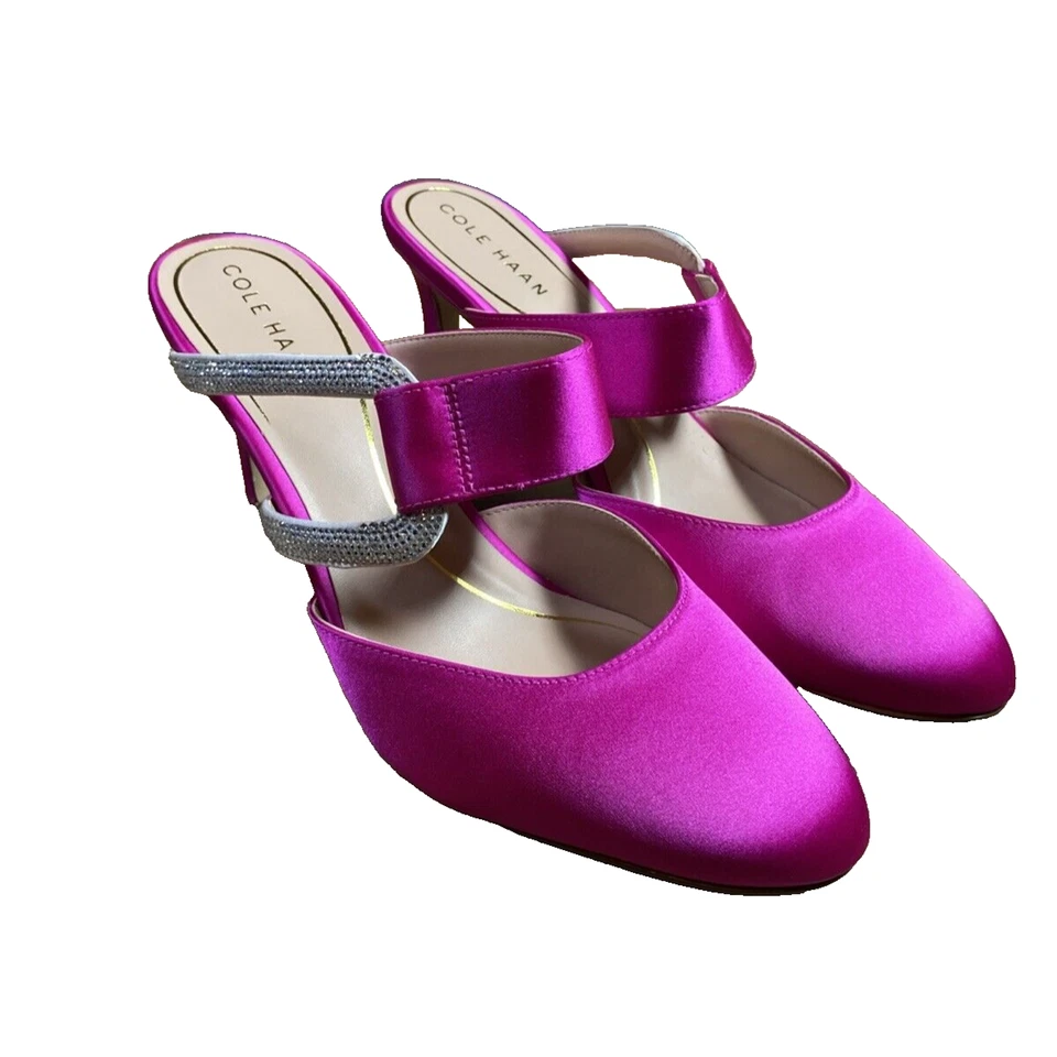 Cole Haan Gabbie Jewel Mule 80MM Rosa Fucsia 9.5 B Foto 1 de 4