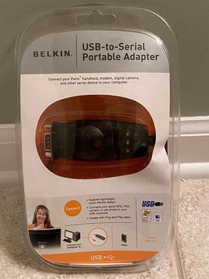 Belkin USB To Serial Portable Adapter New In The Package - Image 1 of 4