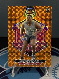 2024 Panini Mosaic Mosaic Orange #335 Ruke Orhorhoro SN - Atlanta Falcons #/199 - Picture 1 of 2