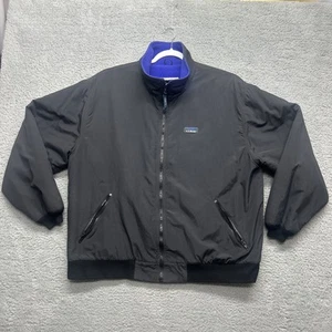 Vintage 90s LL BEAN Herren XL Black Fleece Lined Warm Up Jacket Zip Made in USA - Bild 1 von 15